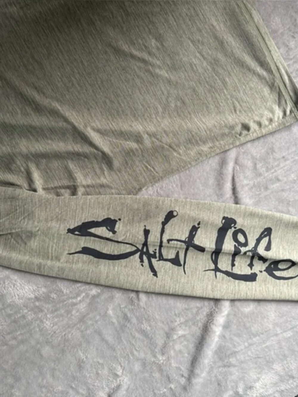 NWOT Salt Life SLX Mens M Performance Sun Hoodie UPF Fishing Lightweight Green